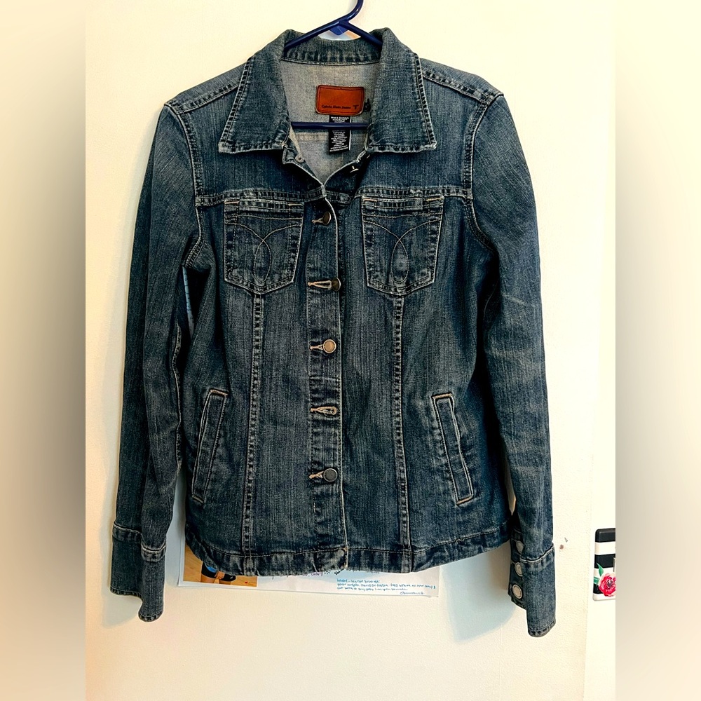 Calvin Klein jean jacket, womens size L